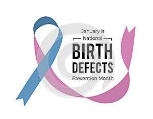 National Birth Defects Prevention Month. Vector illustration on white photo