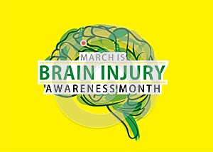 National brain injury awareness month design
