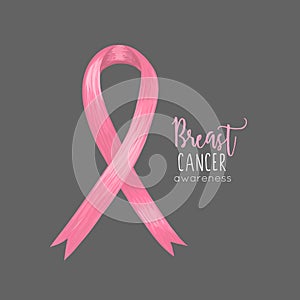 National Breast Cancer Awareness Month. Pink ribbon. October. Women`s health. Female Disease. Oncology