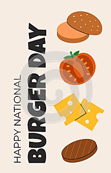 National Burger Day poster