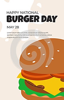 National Burger Day poster