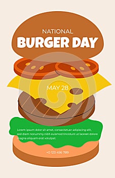 National Burger Day poster