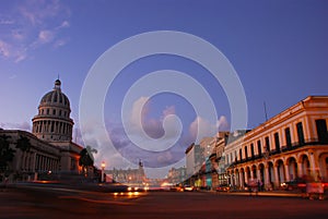 National Capital Building and opposite Shop houses photo