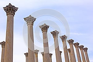 National Capitol Columns at sunset.