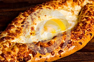 National caucasian dish khachapuri ajarian