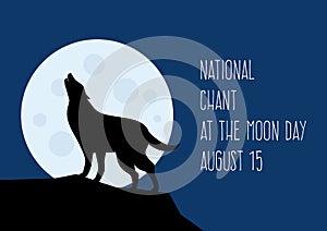 National Chant at the Moon Day vector