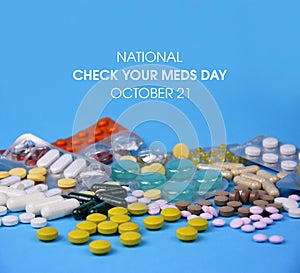 National Check Your Meds Day stock images