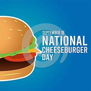 National Cheeseburger Day Vector Illustration