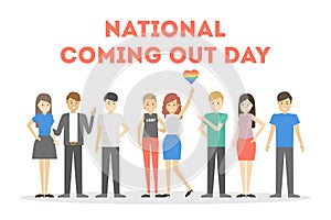 National coming out day.