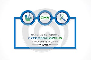 National Congenital Cytomegalovirus Awareness month observed in June every year, it is the most common infectious cause of birth photo