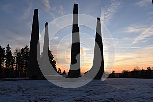 National Cultural Monument PloÃÂ¡tina, winter, Region Zlin, Czech Republic photo