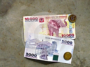 National currency of Tanzania, paper banknotes, Tanzanian shillings