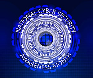 National Cyber Security Awareness Month NCSAM is observed in October in USA photo