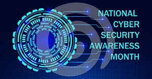 National Cyber Security Awareness Month NCSAM is observed in October in USA photo