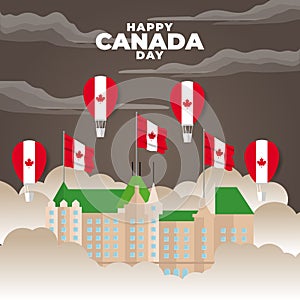 National Day of Canada (Canada: Fete du Canada or Dominion Day). Celebrated annually on July 1 in Canada