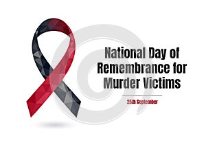 National Day of Remembrance Murder Victims ribbon