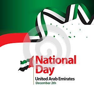 National Day United Arab Emirates Vector Template Design Illustration