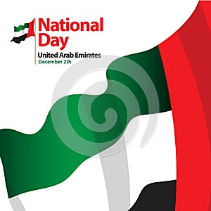 National Day United Arab Emirates Vector Template Design Illustration