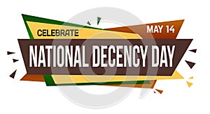 National decency day banner design photo