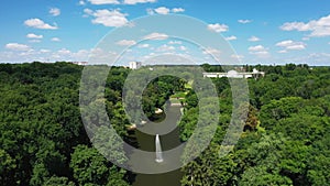 National Dendrological Park Sofiyivka Uman Ukraine Aerial View