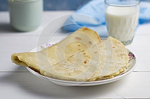 The national dish of Tatars - kystybyi