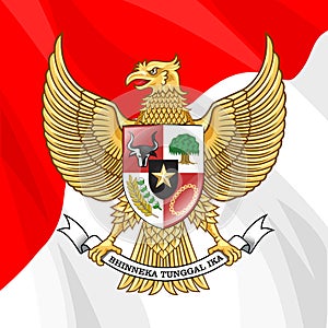garuda pancasila indonesian national emblem photo