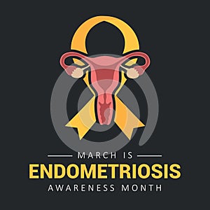 national endometriosis awareness month march info graphic