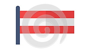National Flag of Austria, Vector Icon, vector design Generative AI