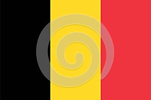 Bandera de Bélgica. ilustraciones 