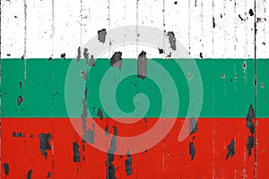 National flag of Bulgaria on the background