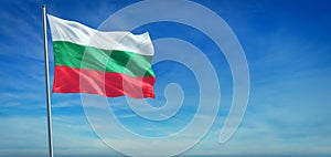 The National flag of Bulgaria