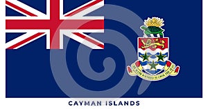 The national flag of Cayman Islands