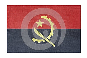 National flag of the country Angola, isolate