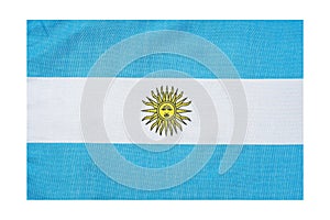 National flag of the country of Argentina, isolate