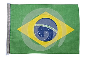 National flag of the country Brazil, isolate