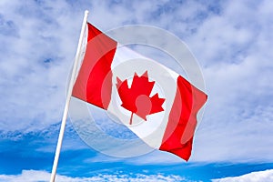 National Flag of the Country of Canada