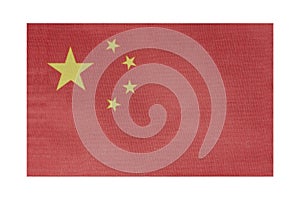 National flag of the country China, isolate