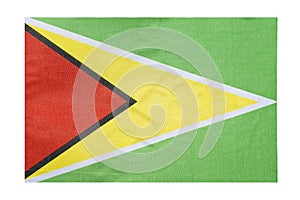 National flag of the country of Guyana, isolate