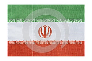 National flag of the country of Iran, isolate
