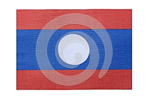 National flag of the country Laos, isolate