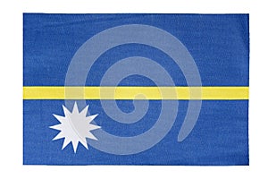 National flag of the country of Nauru, isolate