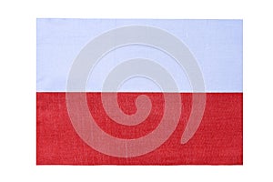 National flag of the country Poland, isolate