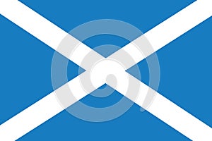 National flag of the country of Scotland