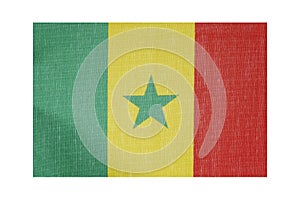 National flag of the country Senegal, isolate