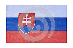 National flag of the country Slovakia, isolate