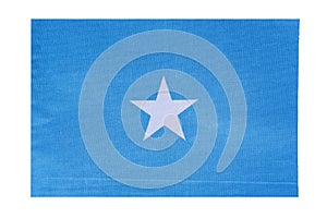 National flag of the country of Somalia, isolate