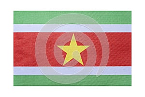 National flag of the country Suriname, isolate