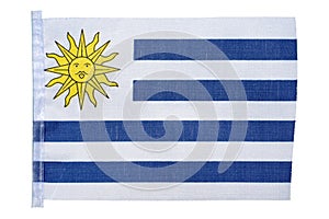 National flag of the country of Uruguay, isolate