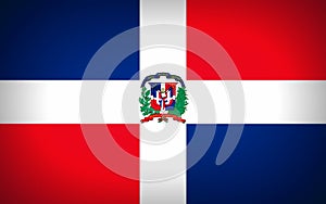 National flag of The Dominican Republic