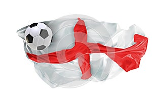 The national flag of England. FIFA World Cup. Russia 2018